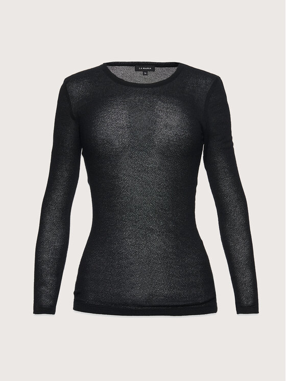 La Mania La Mania Longsleeve ELEA Nero Classic Fit