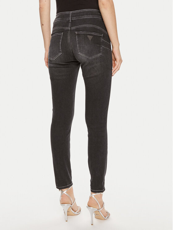 Guess Guess Blugi W4YA25 D5DY1 Negru Slim Fit