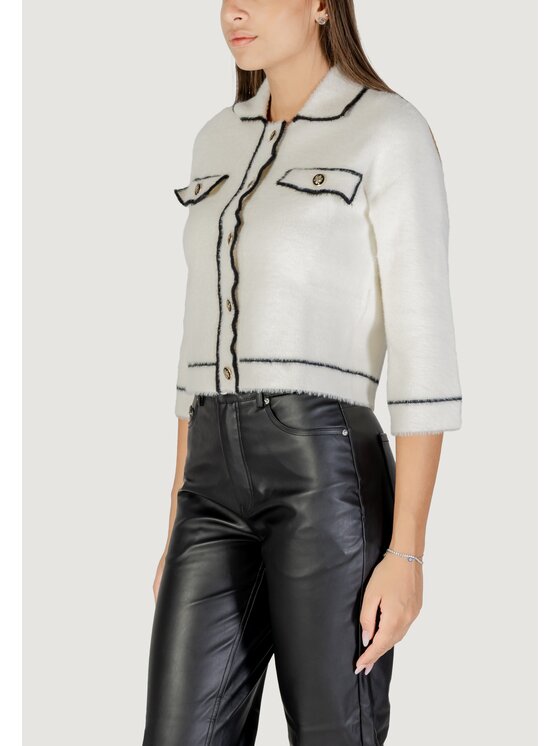 Morgan De Toi Morgan De Toi Cardigan 252-MCLAIRE Bianco Casual Fit