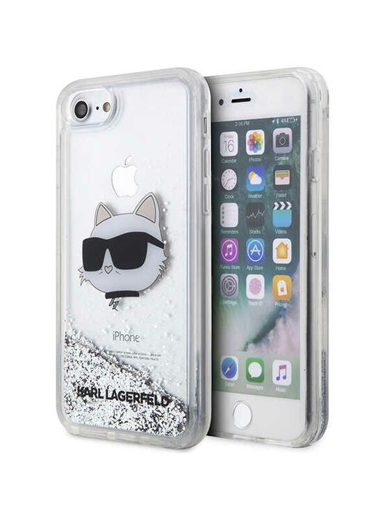 Etui na telefon KARL LAGERFELD, Srebrne, iPhone 7/8/SE 2020