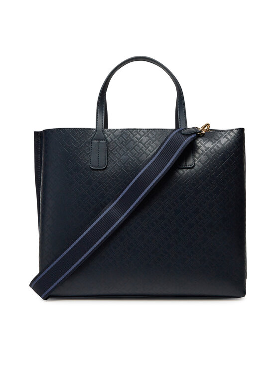 Tommy Hilfiger Tommy Hilfiger Táska Th Distinct Satchel Mono AW0AW17174 Sötétkék