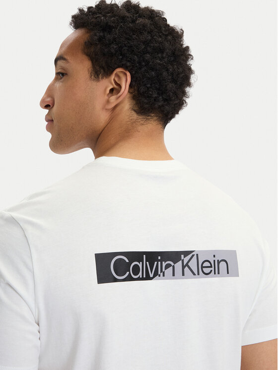 Calvin Klein Calvin Klein T-Shirt SS 30s EU LV04LG810G Bílá Slim Fit