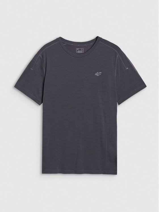 4F 4F Funkčné tričko 4FWSS25TFTSM1268-22S Čierna Regular Fit