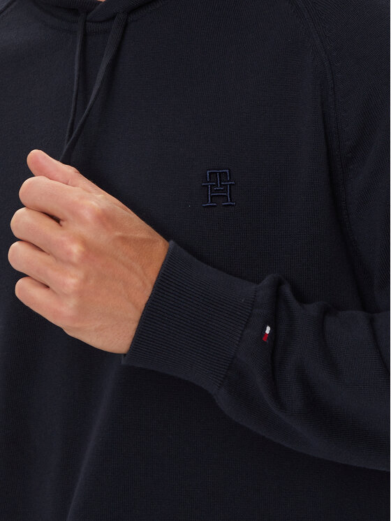 Tommy Hilfiger Tommy Hilfiger Džemperis ar kapuci MW0MW35515 Tumši zils Regular Fit