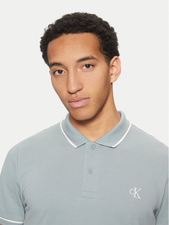 Calvin Klein Jeans Calvin Klein Jeans Polo majica J30J315603 Modra Slim Fit