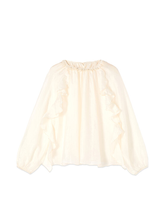 Oltre Oltre Blusa 2083J000863N021 Bianco Regular Fit