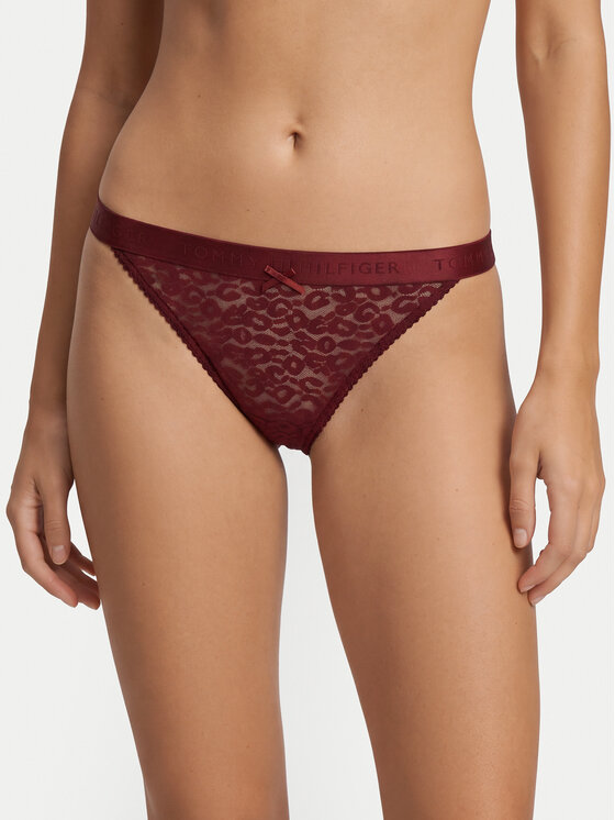 Tommy Hilfiger Tommy Hilfiger Siaurikės UW0UW06348 Tamsiai raudona