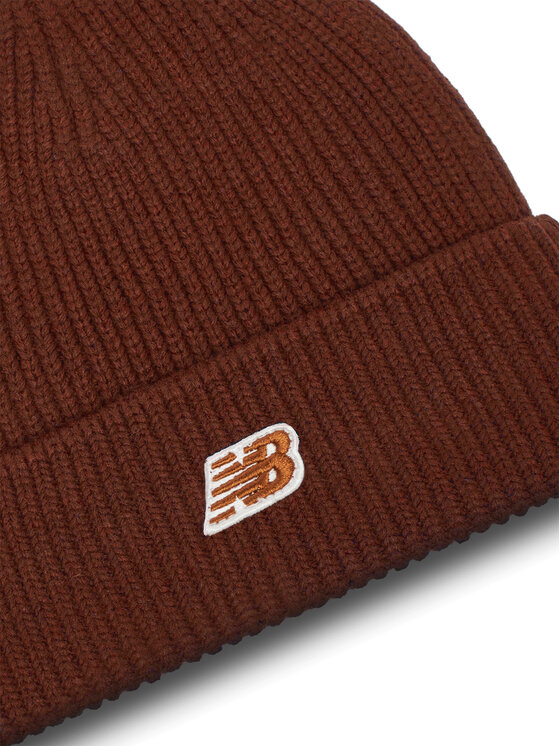 New Balance New Balance Czapka Winter Watchman Beanie Patch V3.0 LAH53008ROK Brązowy