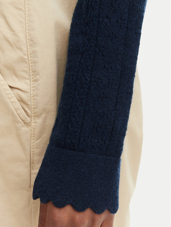 Tommy Jeans Tommy Jeans Kardigan Pointelle DW0DW22931 Tumesinine Regular Fit
