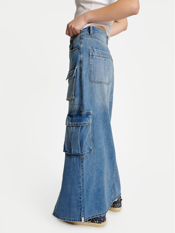 One Teaspoon One Teaspoon Spódnica jeansowa 90's 26248 Niebieski Regular Fit