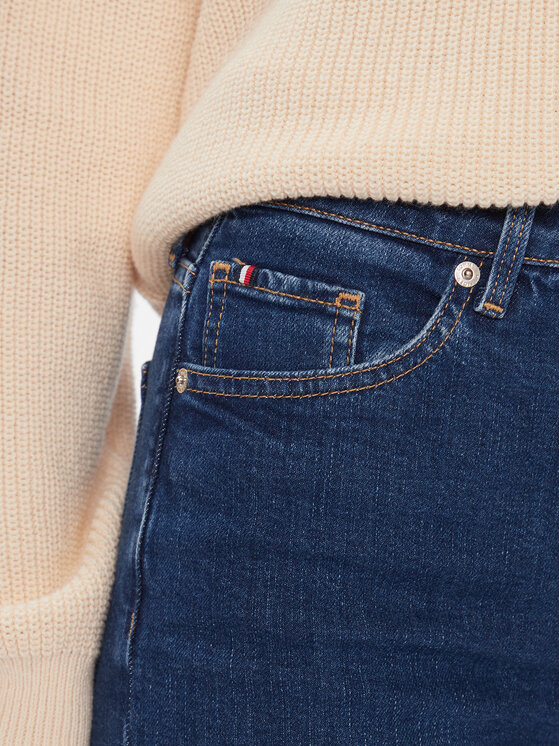 Tommy Hilfiger Tommy Hilfiger Traperice WW0WW40649 Tamnoplava Bootcut Fit