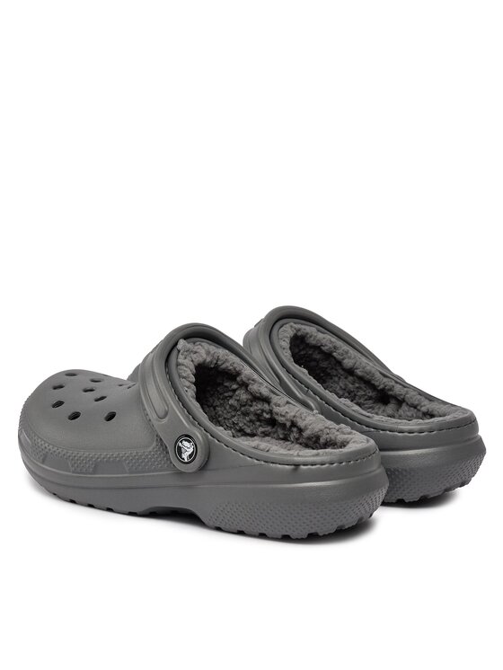 Crocs Crocs Šlepetės Classic Lined Clog 203591 Pilka