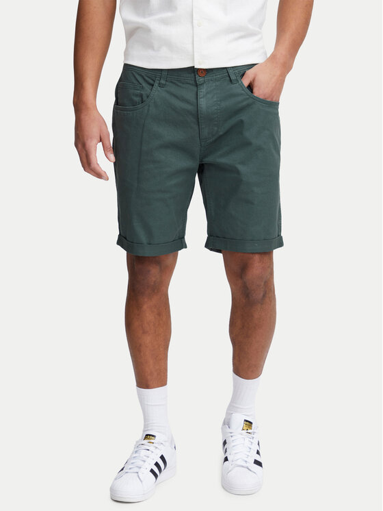 Blend Blend Šortky z materiálu 20716713 Zelená Slim Fit