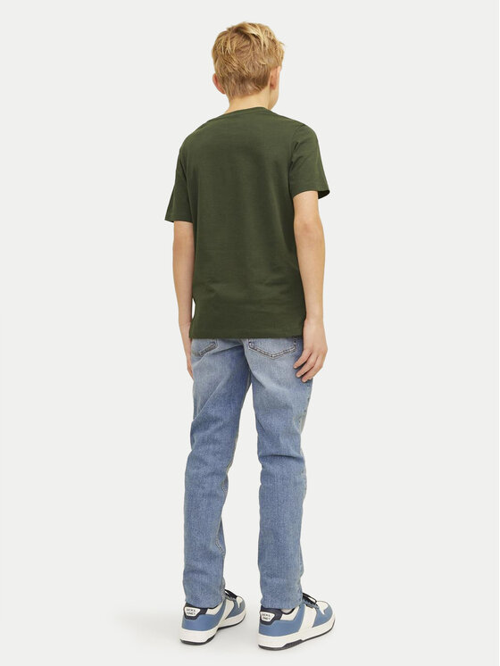 Jack&Jones Junior Jack&Jones Junior Футболка Logo 12258876 Зелений Regular Fit