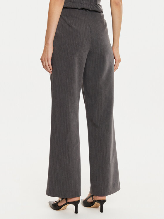 Karen by Simonsen Karen by Simonsen Pantaloni din material Ro 10105154 Gri Loose Fit