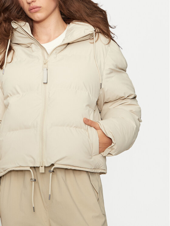 Rains Rains Kurtka zimowa 15150 Beżowy Regular Fit