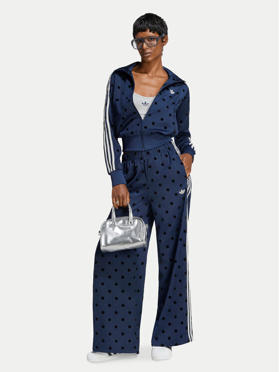 adidas adidas Bluza Satin Polka Dots Tt Track Top LI2852 Niebieski Regular Fit