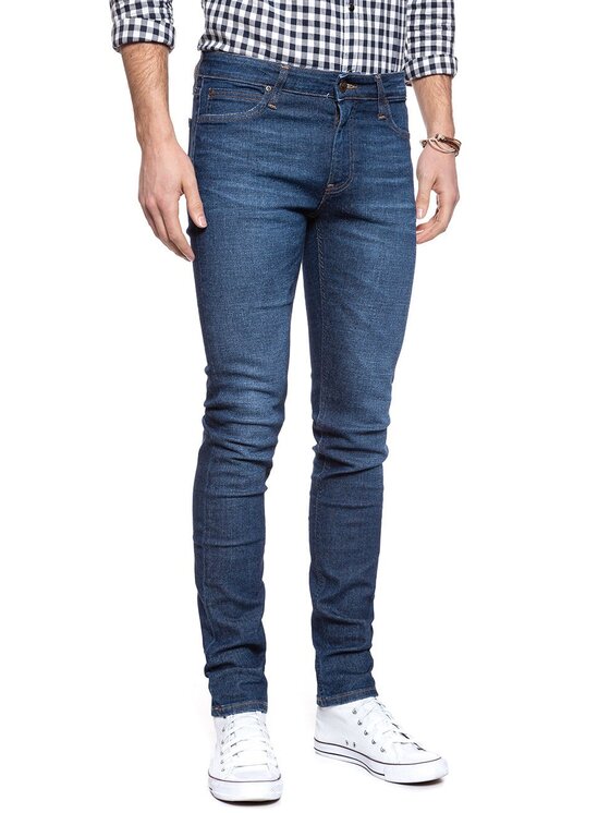 Lee Lee Jeansy MALONE Niebieski Skinny Fit
