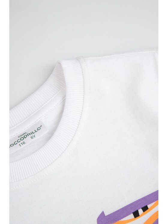 Coccodrillo Coccodrillo T-Shirt WC6143204HBK-001 Biały Regular Fit
