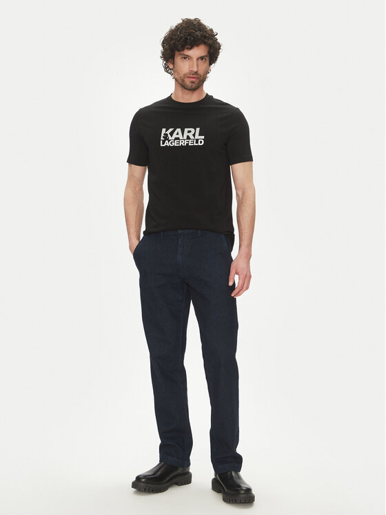 KARL LAGERFELD KARL LAGERFELD T-shirt 755087 552235 Crna Regular Fit