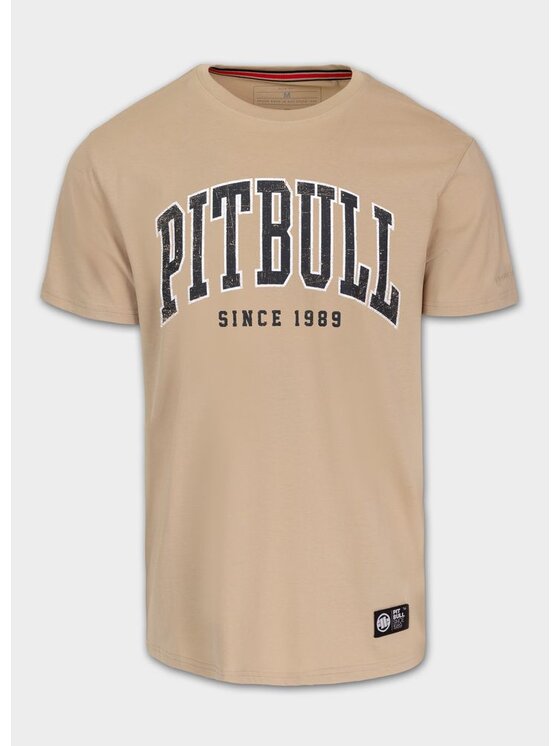 PITBULL PITBULL T-Shirt NORTON Beżowy Regular Fit