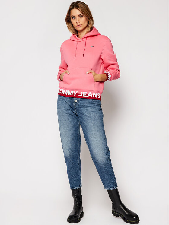 Tommy Jeans Džemperis Tjw Branded DW0DW08980 Rožinė Loose Fit • Modivo.lt