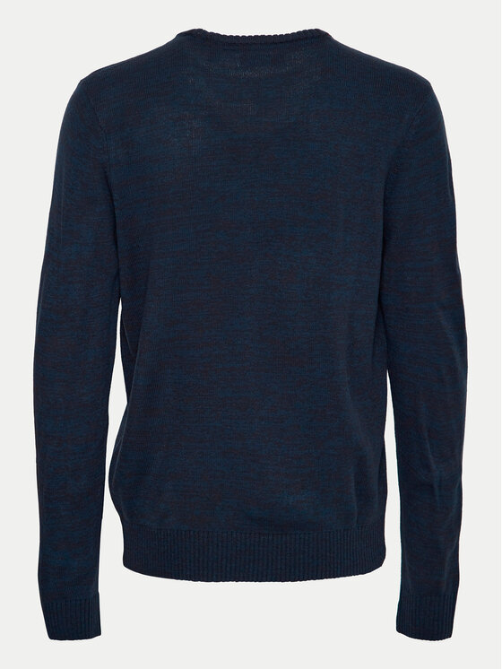 Blend Blend Pulover 20717599 Mornarsko modra Regular Fit
