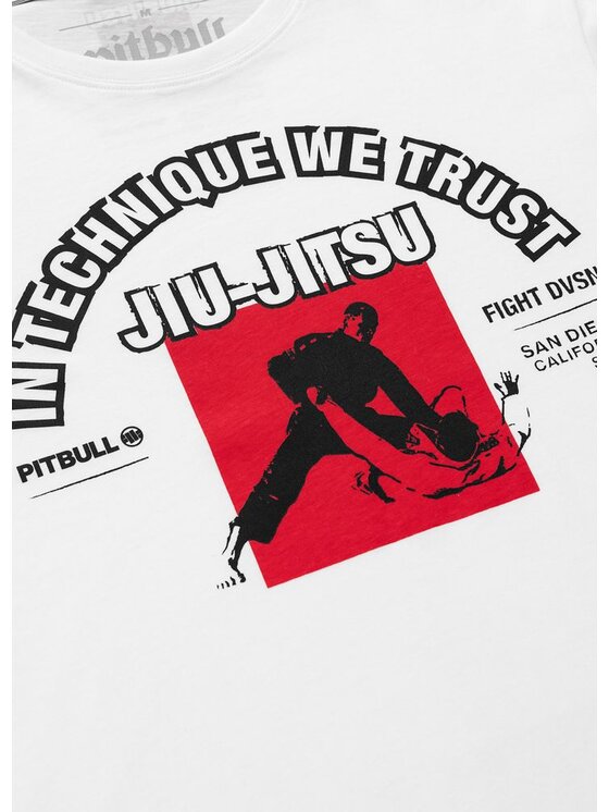 PITBULL PITBULL T-Shirt IN TECHNIQUE WE TRUST Biały Regular Fit