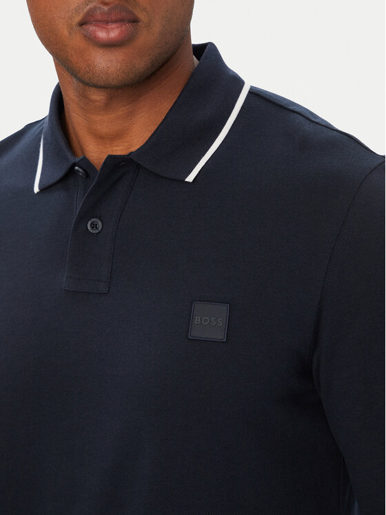BOSS BOSS Поло PasserfordLong 50566186 Cиній Regular Fit