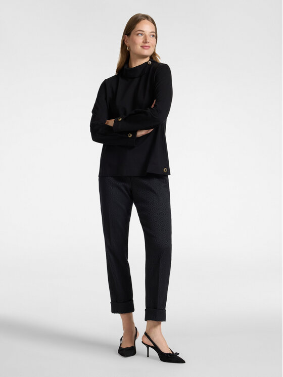 Elena Mirò Elena Mirò Bluza G817Z000730N033 Czarny Regular Fit