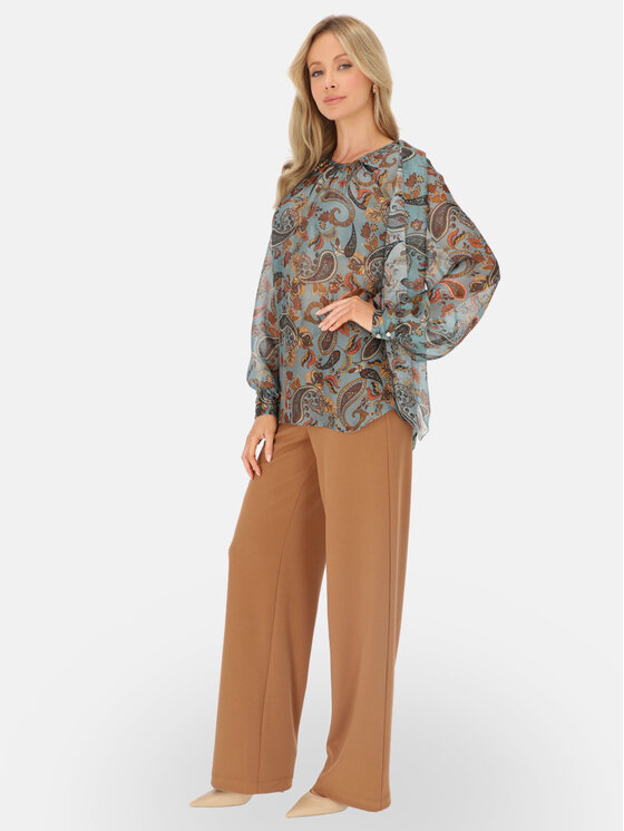 L’AF L’AF Bluzka Prima Turkusowy Regular Fit
