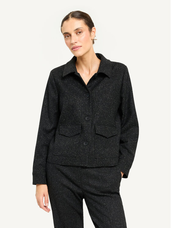 KMX KMX Marynarka 108120007 Czarny Fitted Fit