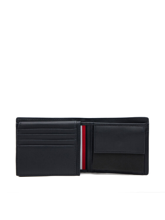 Tommy Hilfiger Tommy Hilfiger Nagyméretű férfi pénztárca Th Corp Cc Flap And Coin AM0AM13246 Sötétkék