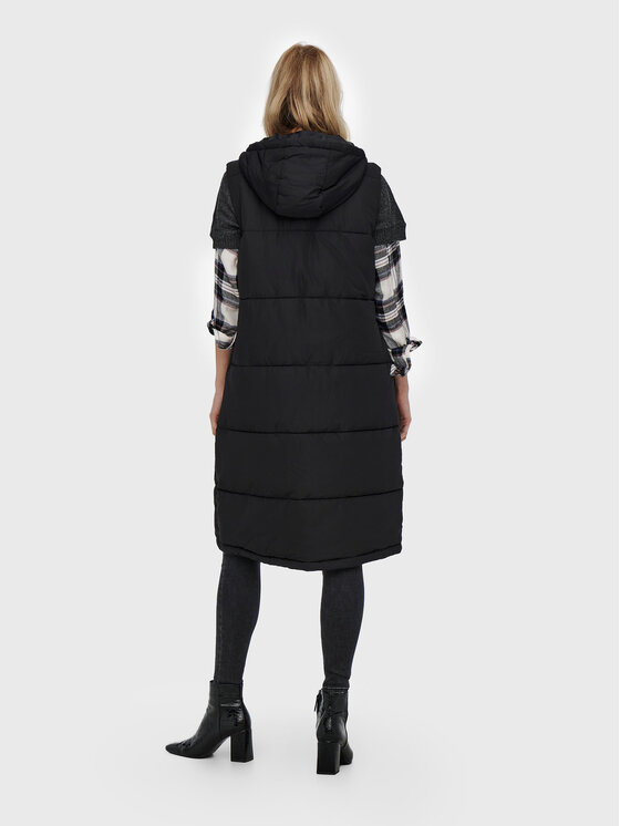 ONLY ONLY Αμάνικο Μπουφάν Alina 15241995 Μαύρο Regular Fit