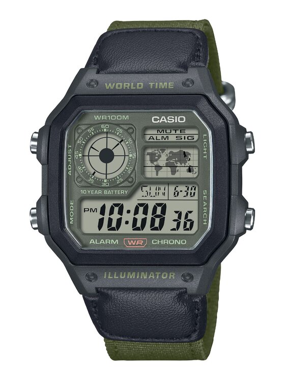 Casio Casio Zegarek AE-1200WHUB-3AVEF Szary