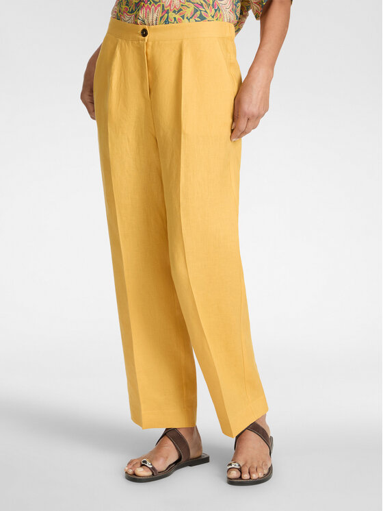 Elena Mirò Elena Mirò Pantaloni di tessuto P007P000494N018 Giallo Regular Fit