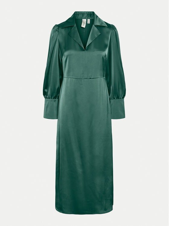 YAS YAS Haljina košulja Pella 26034665 Zelena Regular Fit