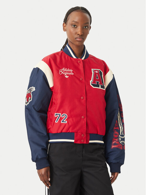 adidas Geacă bomber KR7030 Roșu Loose Fit
