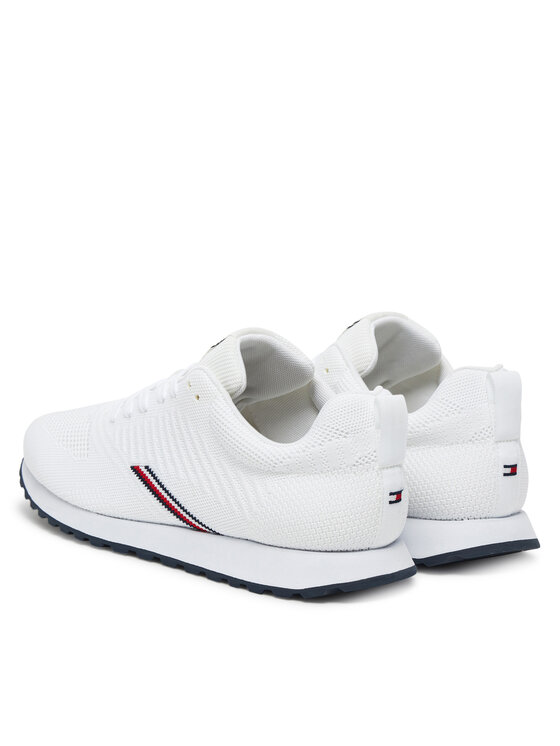 Tommy Hilfiger Tommy Hilfiger Sneakersy New Runner Eva Corpo Knit FM0FM05648 Bílá