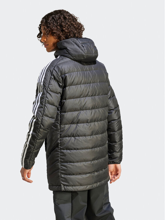 adidas adidas Pūkinė striukė Essentials 3-Stripes HZ8522 Juoda Regular Fit