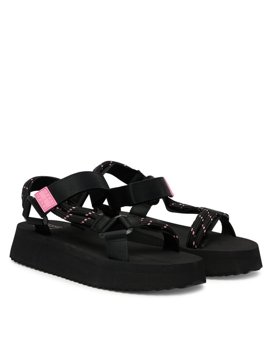 Tommy Jeans Tommy Jeans Sandále Tjw Eva Rope Sandal EN0EN02970 Čierna