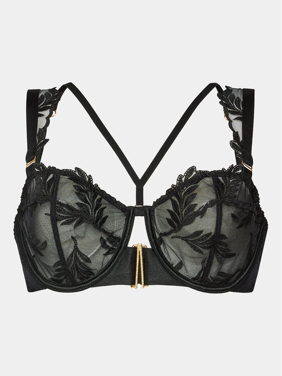 Aubade Aubade Pusiau dengta (balcony bra) liemenėlė Queen of Shadow 1EF14 Juoda
