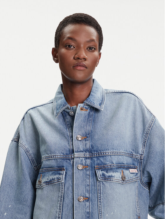 Calvin Klein Jeans Calvin Klein Jeans Kurtka jeansowa LV047C730G Niebieski Regular Fit