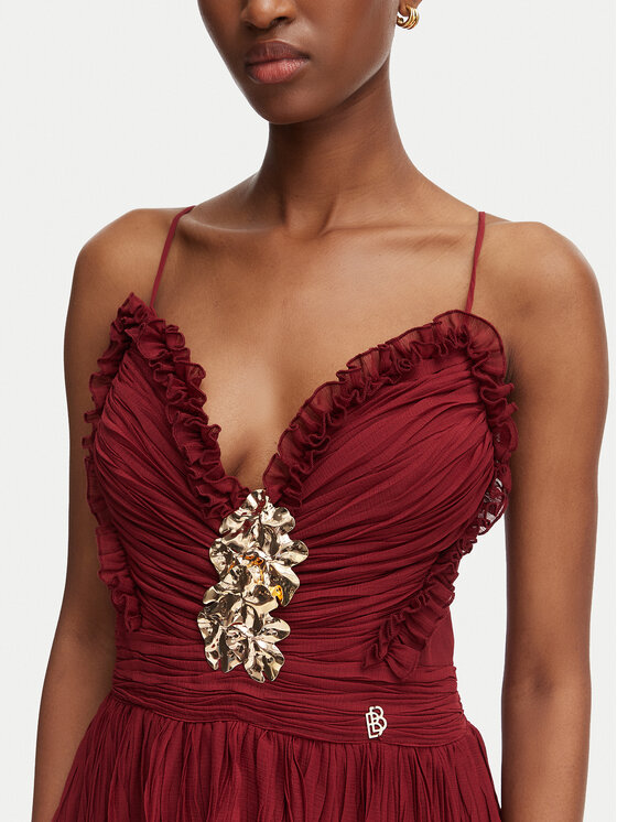 Babylon Babylon Вечірня сукня W S00924 Бордовий Regular Fit