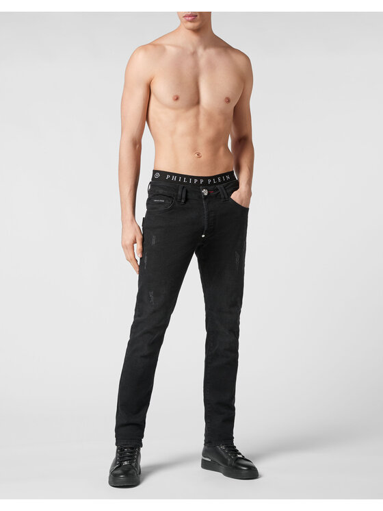 PHILIPP PLEIN PHILIPP PLEIN Džínsy 2015 Čierna Straight Leg