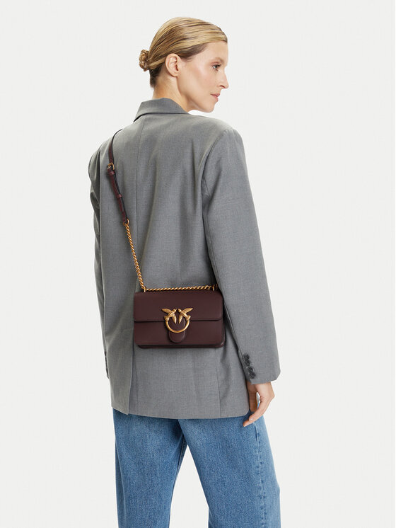 PINKO PINKO Дамска чанта Love One Mini Dc Al 25-26 PLTT 100074 A0F1 Бордо