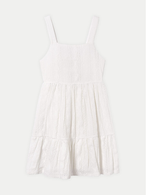 Mayoral Mayoral Sommerkleid 6959 Écru Regular Fit