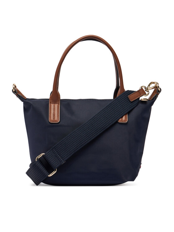 Tommy Hilfiger Tommy Hilfiger Rankinė Popette Mini Tote Corp AW0AW19025 Tamsiai mėlyna