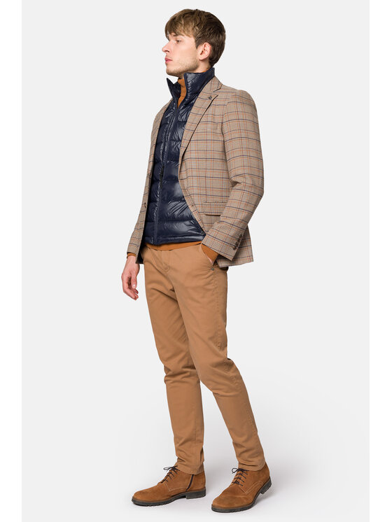 Lancerto Lancerto Marynarka Amberley MA131223000021 Beżowy Slim Fit