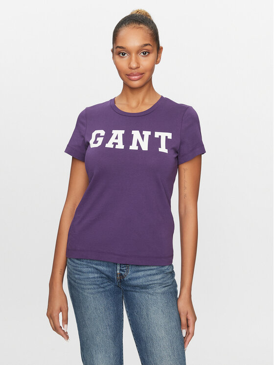 Gant Majica Reg Graphic Ss 4200741 Vijolična Regular Fit